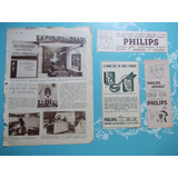 Propaganda Vintage (kit 4). Philips Aparelhos. Produtos. Luz