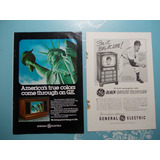 Propaganda Vintage (kit De 2). Televisor General Electric Se