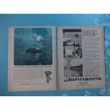 Propaganda Vintage (kit De 2) Motores Johnson (mesbla) Seis 