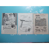 Propaganda Vintage (kit De 3) Gillette Mono Tech. Lâmina J&j