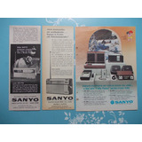 Propaganda Vintage (kit De 3) Sanyo Rádio Gravador Cassette 