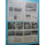 Propaganda Vintage (kit De 4). Velas Champion Para Motor...