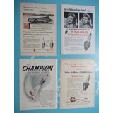 Propaganda Vintage Orig (kit De 4) Velas Champion. Auto-lite