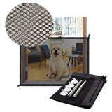 Proteção De Porta Tela Grade Pet Cachorro Gato Cães Nylon