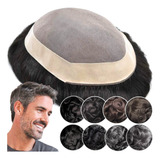 Prótese Capilar Híbrida Masculina Cores Diversas E Grisalhos