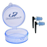 Protetor De Ouvido De Silicone Hammerhead Premium Cor Azul