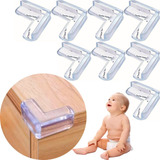 Protetor De Quina Para Canto Mesa Balcão Bebê Silicone 8pçs