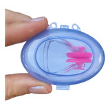 Protetor Nasal Clip Para Natação Proteção Água Piscina Mar Cor Rosa