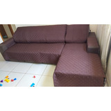 Protetor Para Sofa De Canto So Assento+chaise+puff
