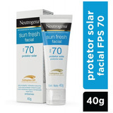 Protetor Solar Facial Fps 70 Sun Fresh 40g Neutrogena Fragrância Lavanda Tipo De Embalagem Pote