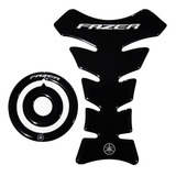 Protetor Tanque 3d Tankpad + Bocal M18 Moto Yamaha Fazer 250