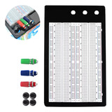 Protoboard 1660 Pontos Com Base Metal E Bornes P/ Arduino