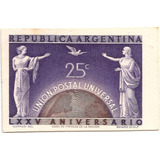 Prova De Cor Selo 502 Argentina 1949 União Postal 75 Anos