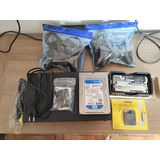 Ps2 Fat + Hd Interno (500gb) Configurado E Completo + 2 Controles E Memory Card Originais + Cabos + Adaptador Hdmi + Mc 128mb (funtuna) + Pd 64gb