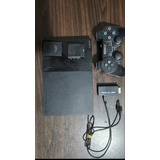 Ps2 Slim Preto Memorycard E Controle Sem Fio