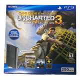 Ps3 250gb Uncharted 3: Game Of The Year Bundle - Novo - Item De Colecionador