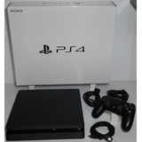 Ps4 Playstation 4 Slim Vitrine 1tb Bivolt Sony + Dualshock 4