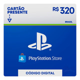 Psn Gift Card Playstation Ps4 E Ps5 Cartao R$ 320 Reais Br
