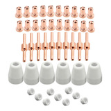 Pt 31 Eletrodo/bico Longo Consumíveis Corte Plasma Kit 45 Pç
