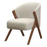 Pufe Poltrona Luxuosa Ibiza Tecido Boucle Bucle Para Sala - Lv Móveis