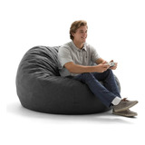 Puff Redondo Grande Com Enchimento 100x40 Tecido Suede