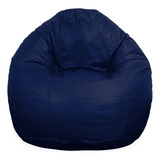 Puff Sparky Sem Enchimento Modelo Pêra Oiadecor Cor Azul-marinho