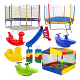 Pula Pula 3,05m 2,30m Piscina 1,50m C/ Bolinhas Escorrega M 
