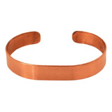 Pulseira Bracelete Ajustável De Cobre Puro G 18cm