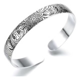 Pulseira Bracelete Feminino Flor De Lotus Banhado A Prata