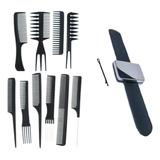 Pulseira Com Imã P/ Grampo Kit 10 Pentes De Corte E Penteado