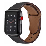 Pulseira Couro Para Apple Watch Séries 1 Ao 9 Se 38/40/41 Mm