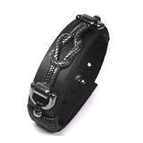 Pulseira De Couro Masculina Knot
