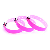 Pulseira De Identificação Vinil Slim - Kit 100 Pçs 