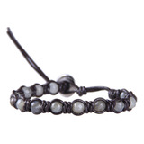 Pulseira Kelitch Brown Leather Diamond Knot Com