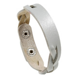 Pulseira M Bracelet, Couro Tricotado, Acessórios Versáteis W