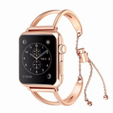 Pulseira Para Apple Watch 40 38m 44m 42 Bracelete V Diamante