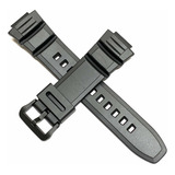 Pulseira Para Relógio De Pulso Casio Mcw-100h Preto - 16mm De Largura