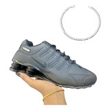 Pulseira Prata Naike Shox Nz Quatro Molas Preto Promoçao Preto 38 Cm 39 Cm