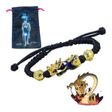 Pulseira Shambala Feng Shui Dragão Pixiu Dragon Black + Bag