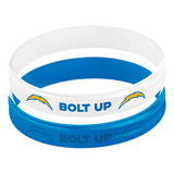 Pulseiras Nfl Los Angeles Chargers - Kit Com 2 Unidades