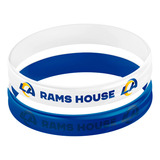 Pulseiras Nfl Los Angeles Rams - Kit Com 2 Unidades