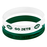 Pulseiras Nfl New York Jets - Kit Com 2 Unidades