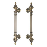 Puxador Duplo Porta Pivotante Colonial Antique Classic 530mm