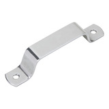 Puxador Pegador Alça Inox Pequeno 9,5cm Barco Lancha Iate Cor Cinza Lisa