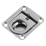 Puxador Quadrado Em Aço Inox Polido Uso Universal Ideal Para Barcos Lanchas Tampas Escotilhas Cômodas Guarda Roupas Armarios Gavetas Seavix