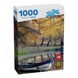 Puzzle 1000 Peças Barco No Lago