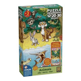 Puzzle Progressivo Animais - Céu, Terra E Mar Grow