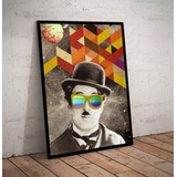 Quadro - Colagem Charles Chaplin