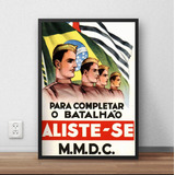 Quadro / Poster Emoldurado Mmdc São Paulo P1101