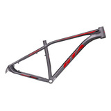 Quadro 29 Alumínio Gta Insane Post Mount Com Cab. Interno Cor Cinza - Vermelho Tamanho Del Quadro 19